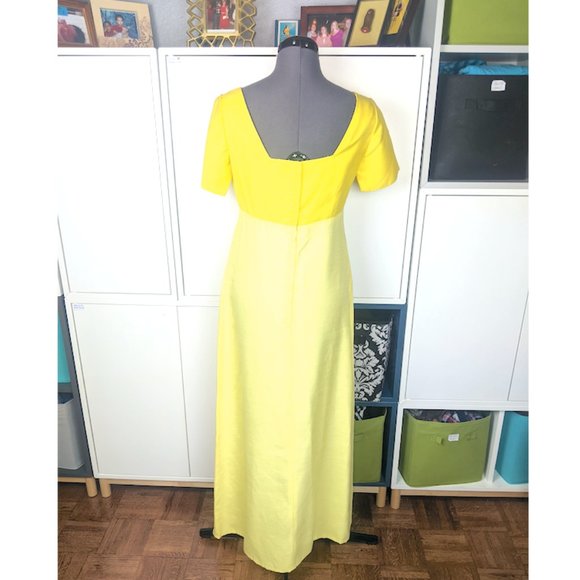 1960's Yellow Formal Dress - Picture 3 of 4